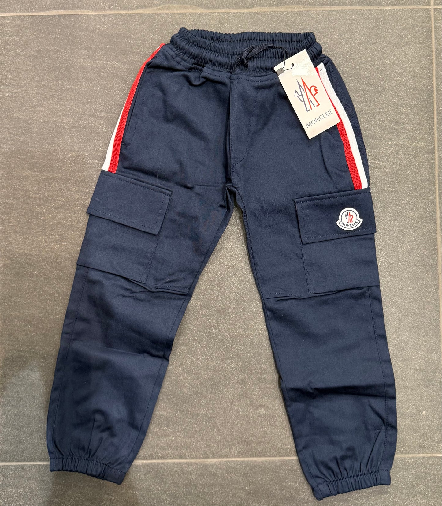 Moncler cargo pants blue