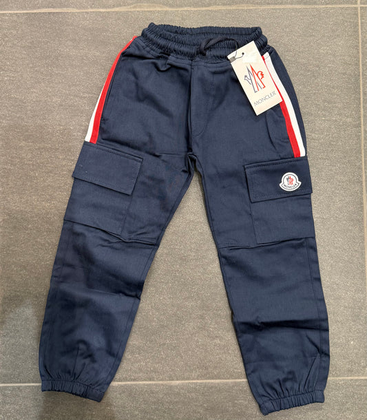 Moncler cargo pants blue