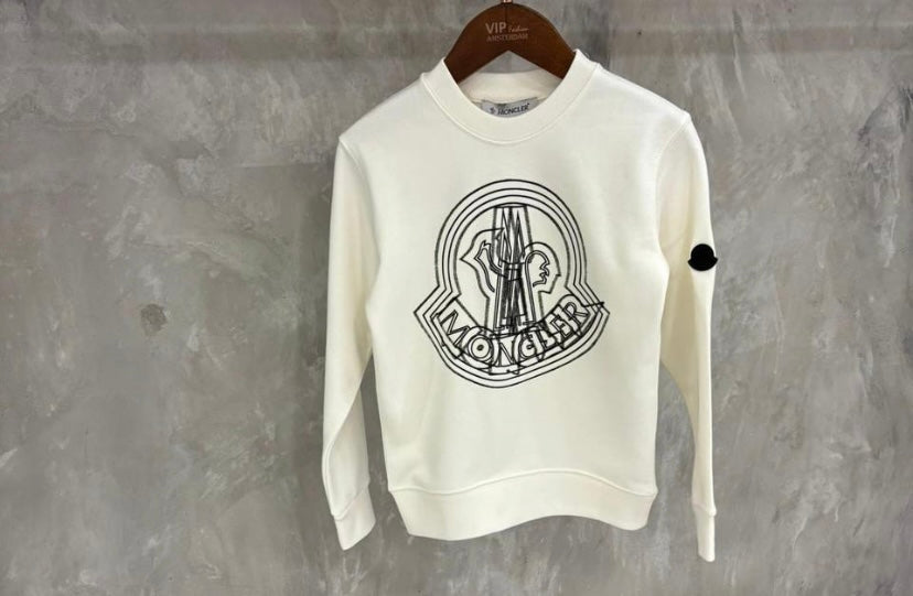 Moncler white sweatshirt