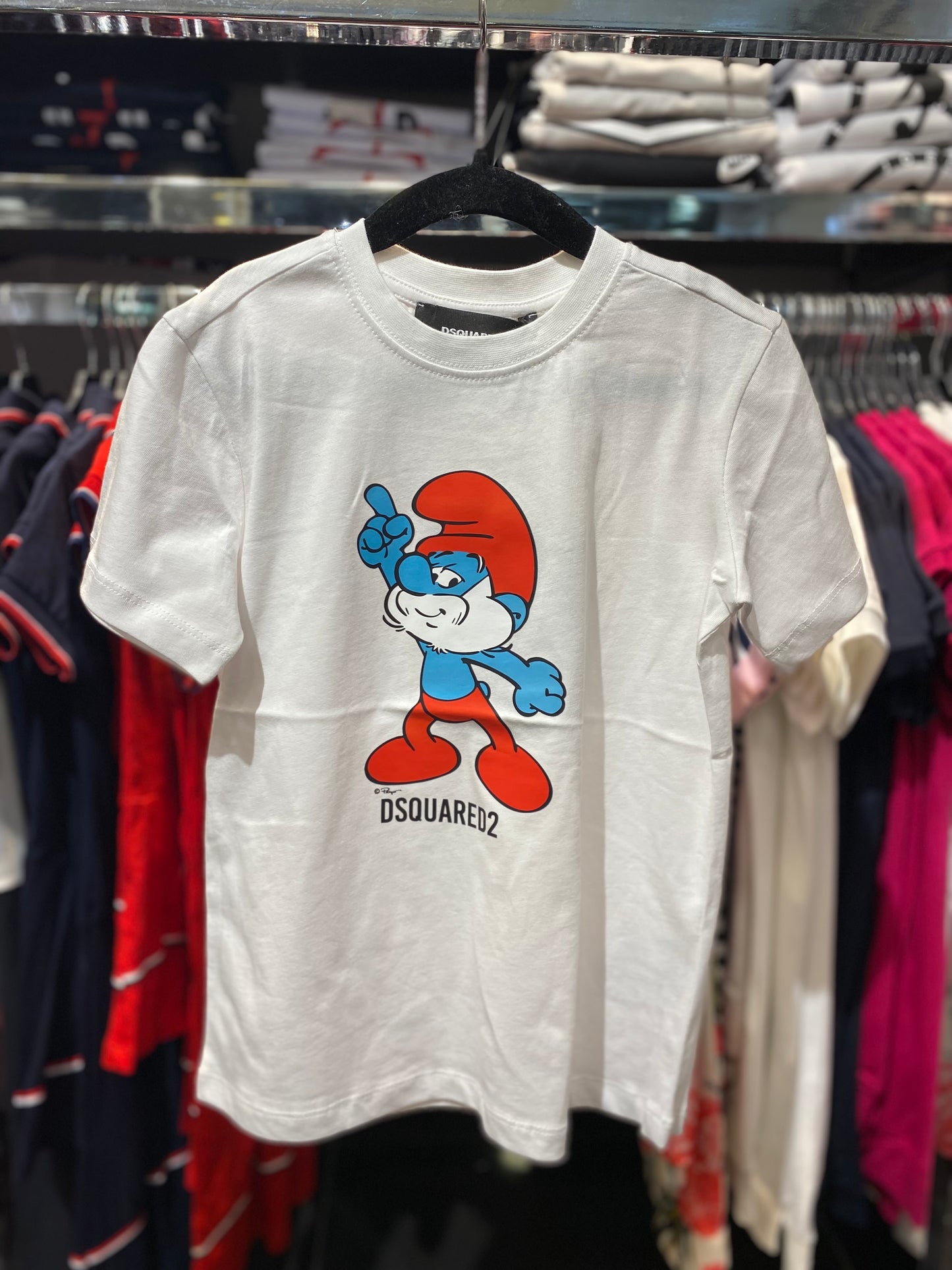 Dsquared2 Smurfs white T-shirt