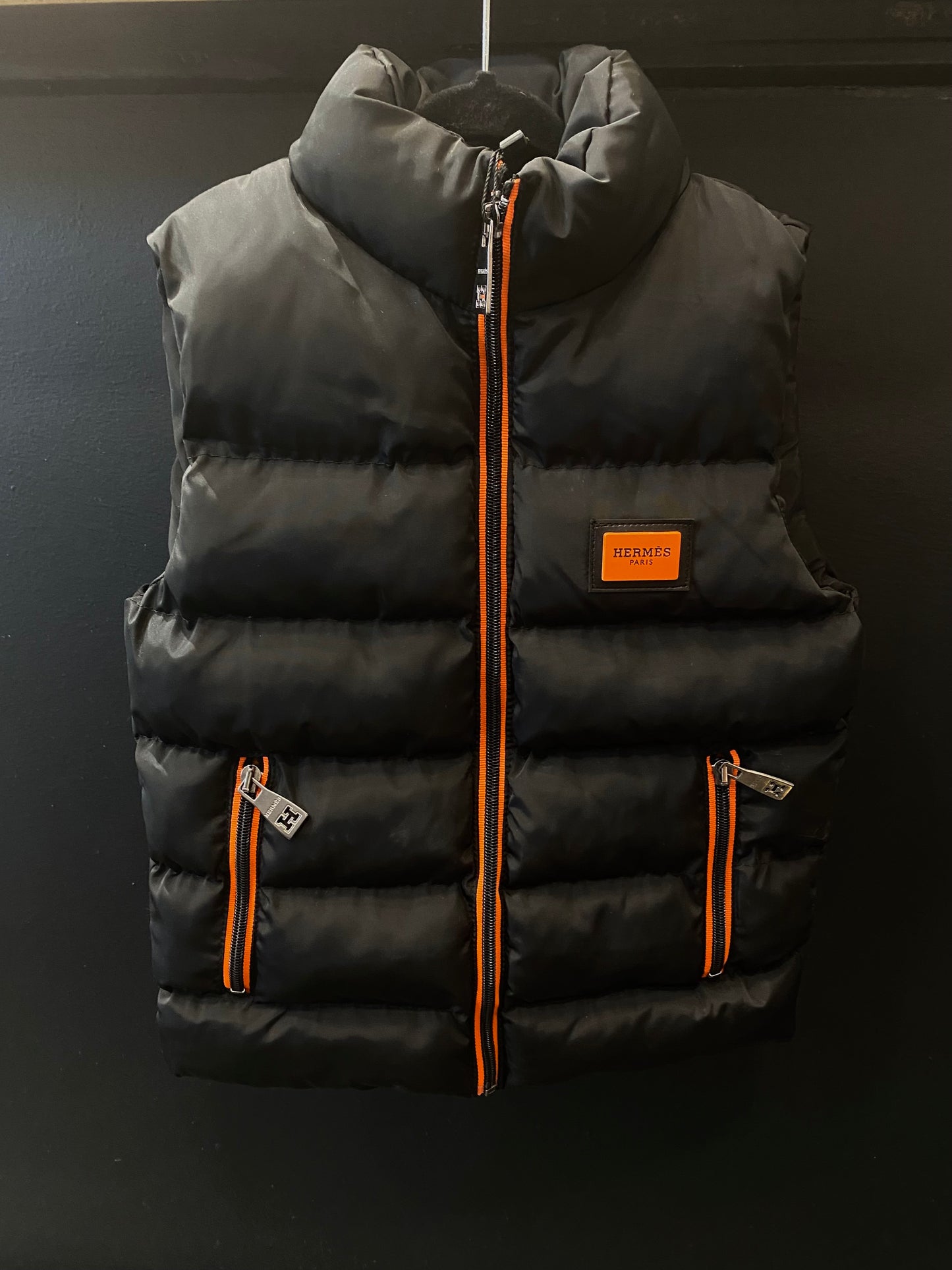 Hermes black gilet
