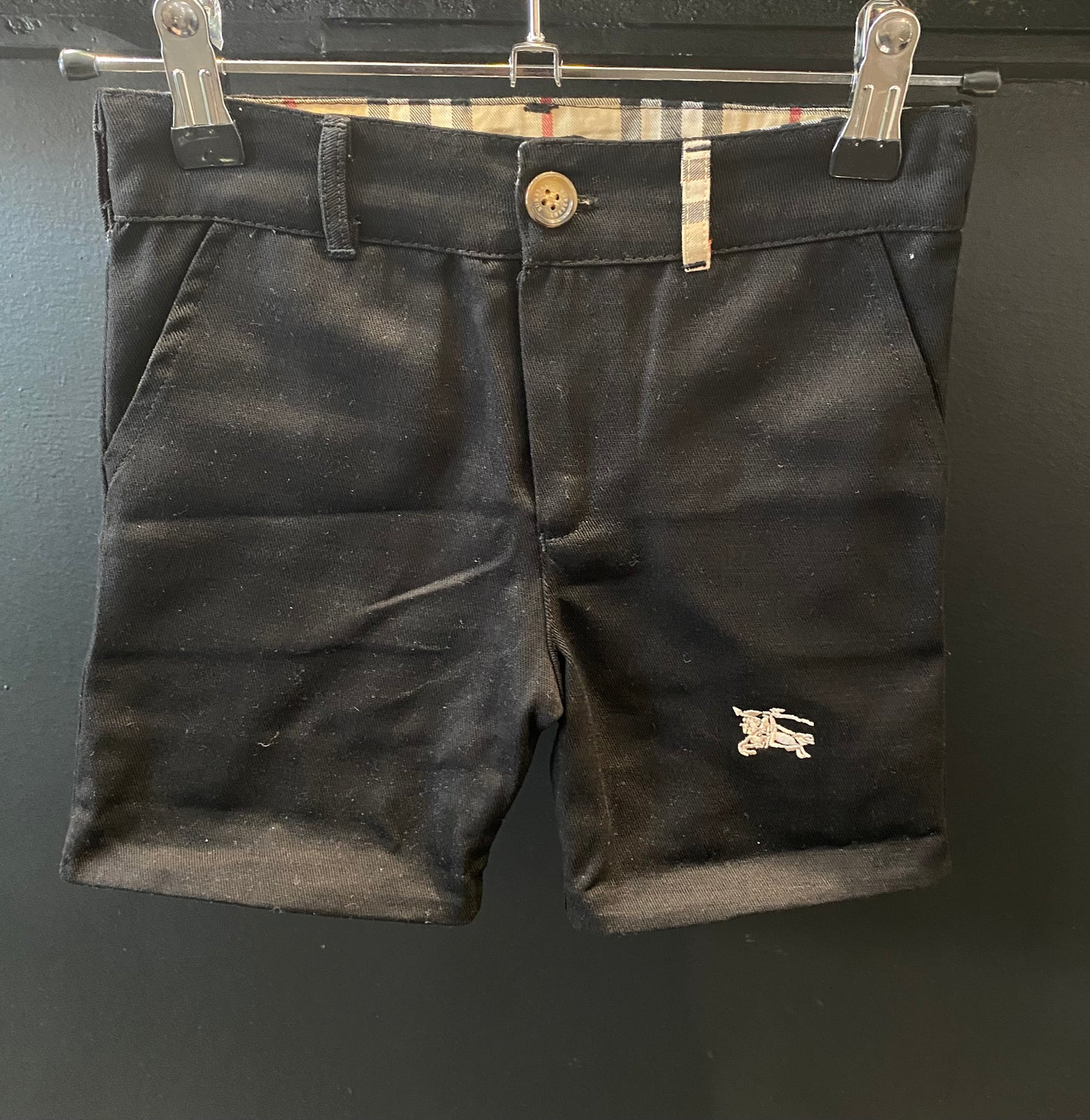 Burberry black shorts