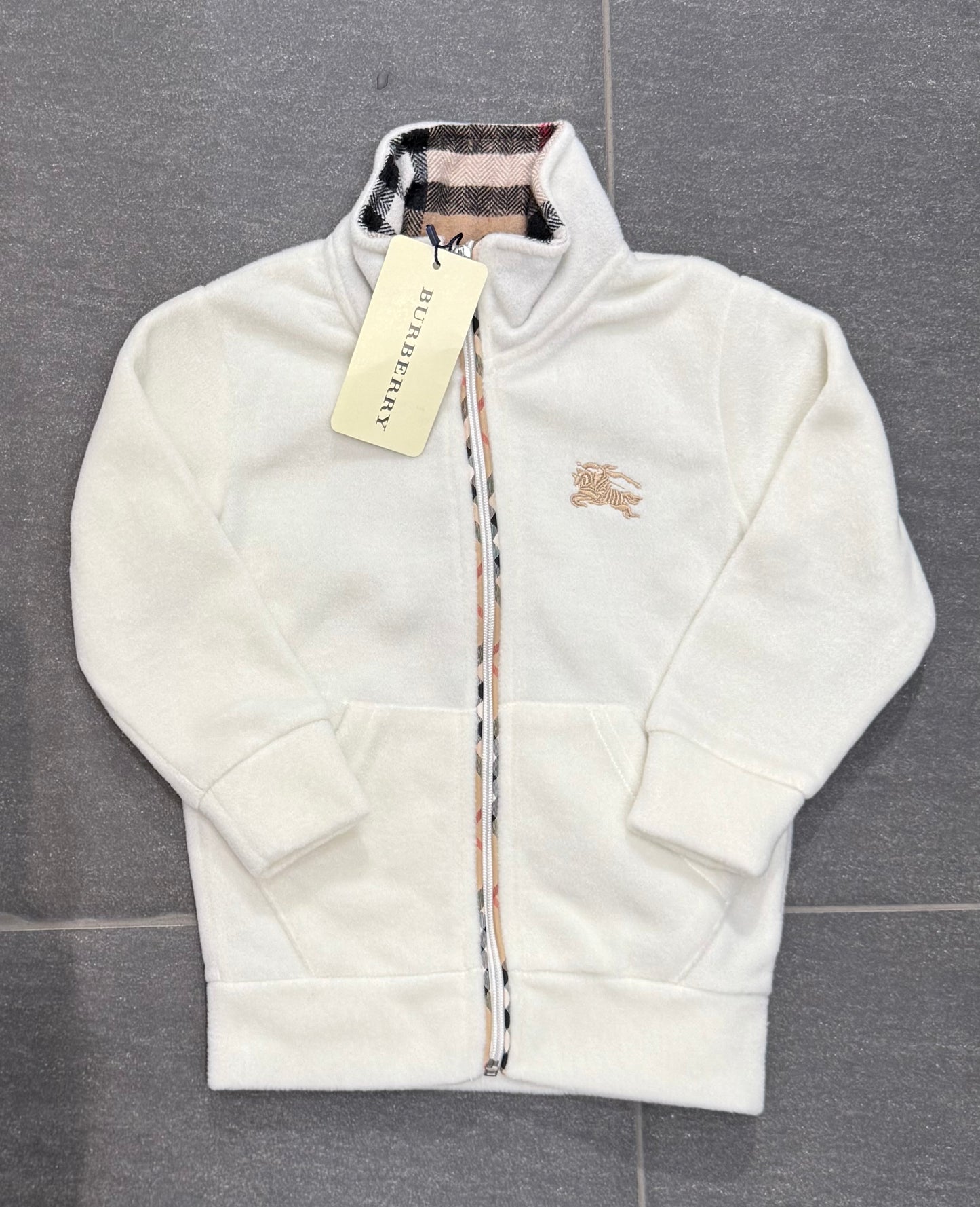 Burberry zipper sweatshirt