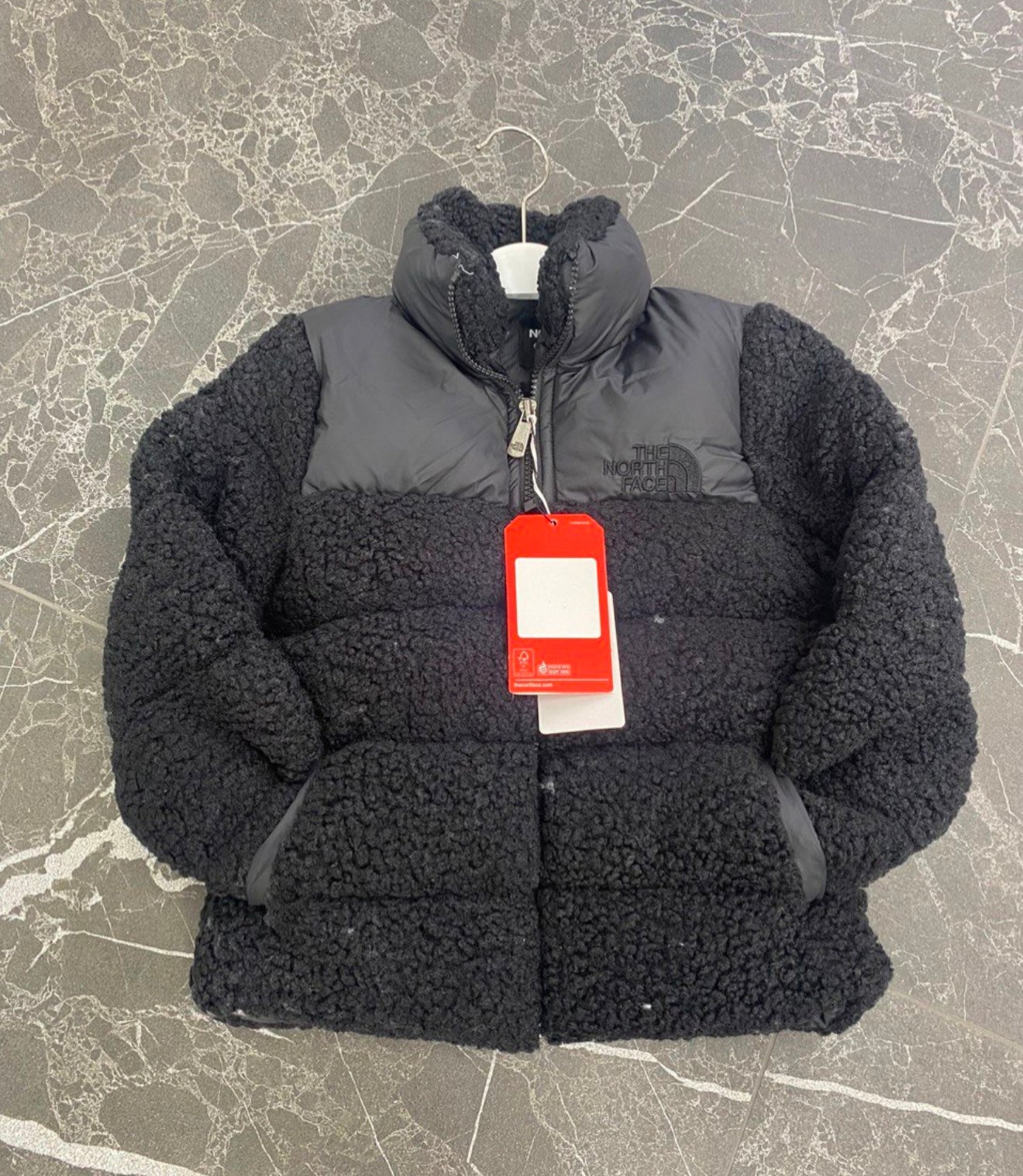 North Face Wool Puffer black