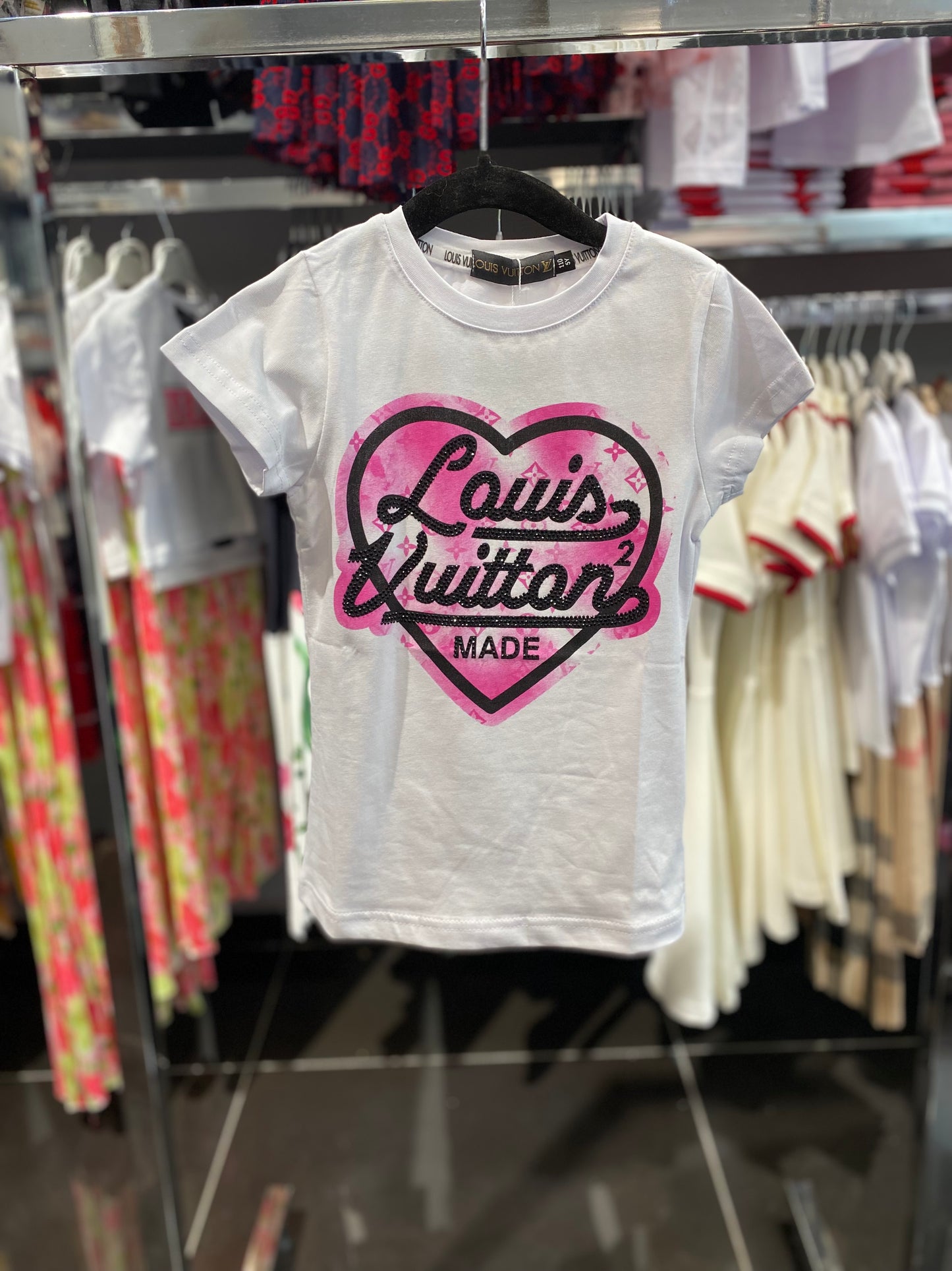 Louis Vuitton white-pink T-shirt