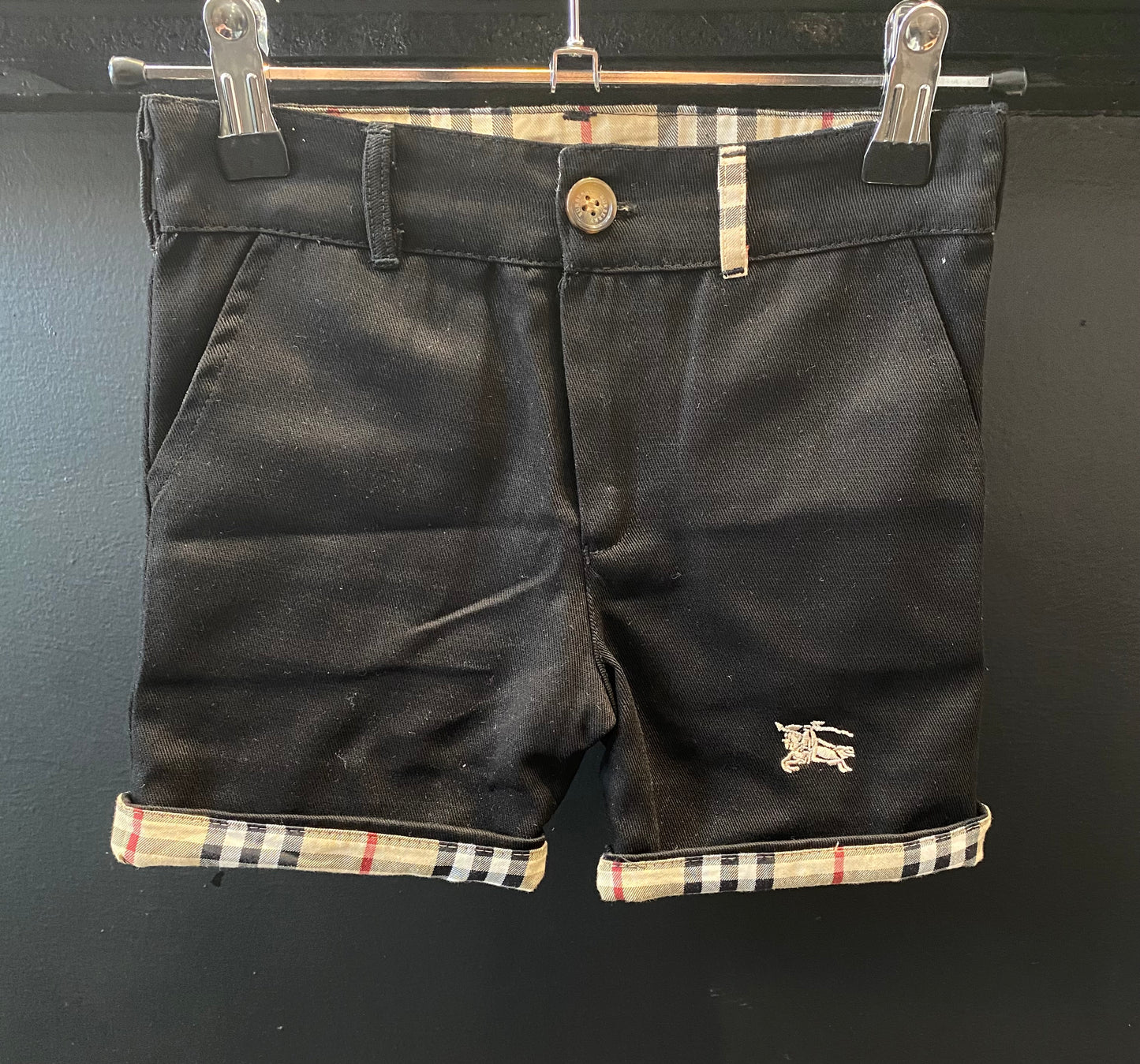 Burberry black shorts