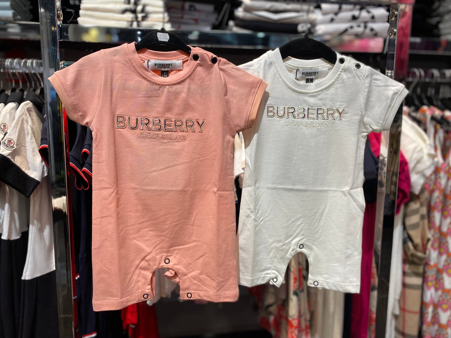 Burberry Bebe ολόσωμο φορμάκι σομόν