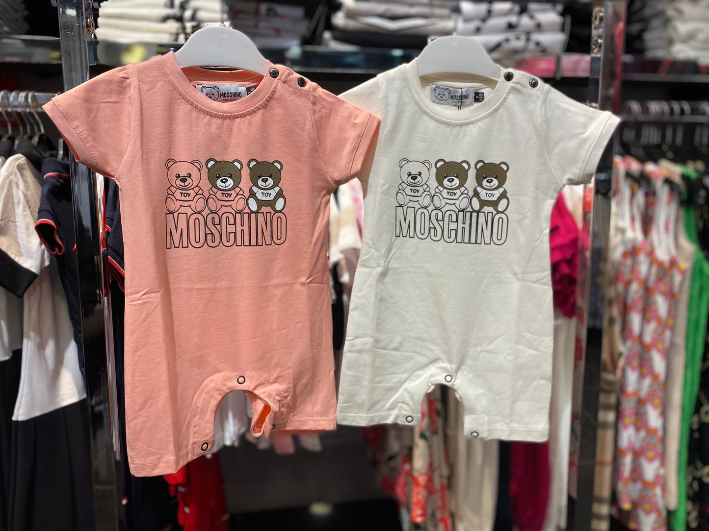 Moschino Bebe ολόσωμο φορμάκι άσπρο