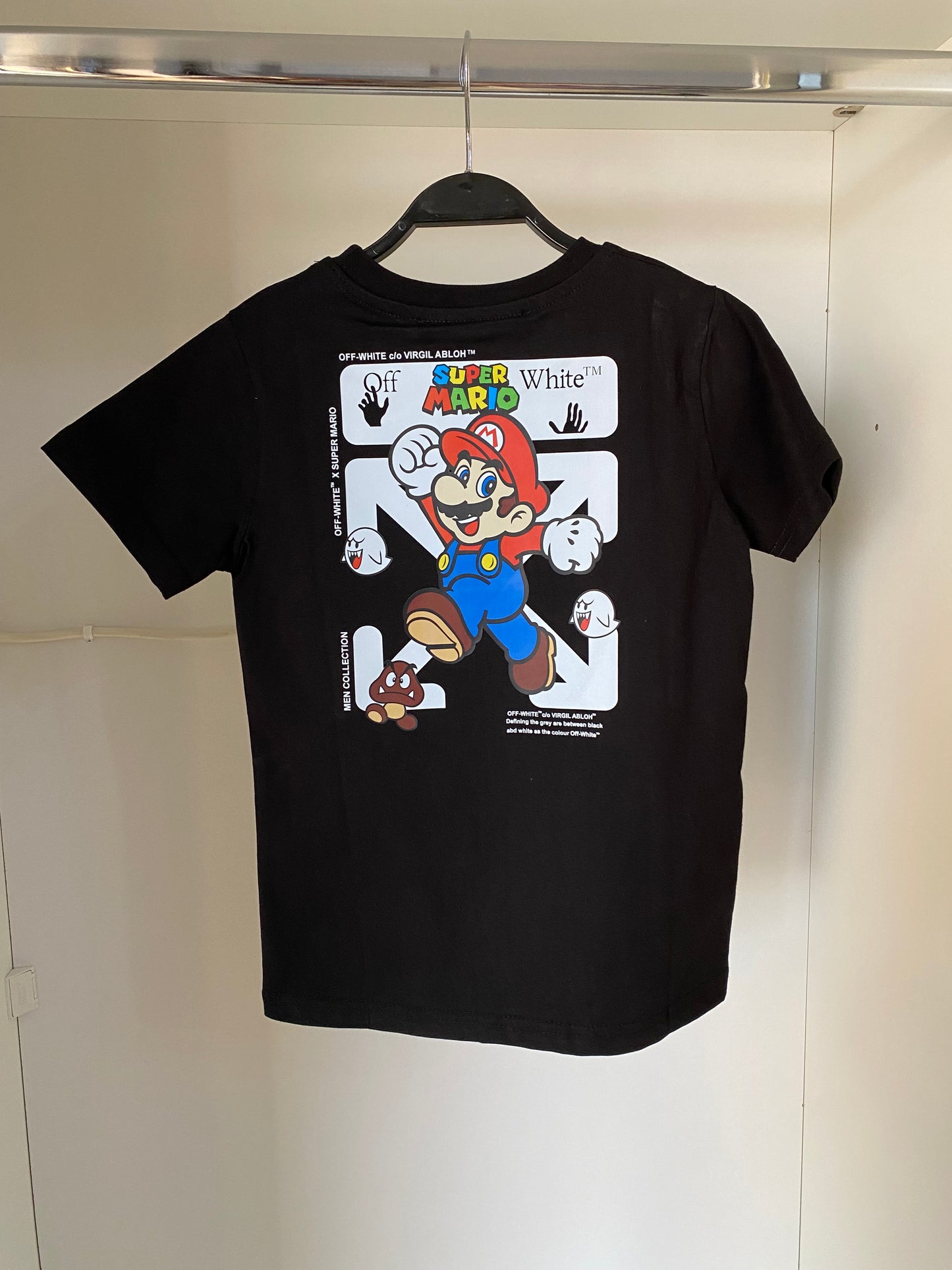 Off-White T-shirt Super Mario black