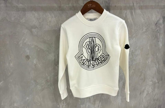 Moncler white sweatshirt