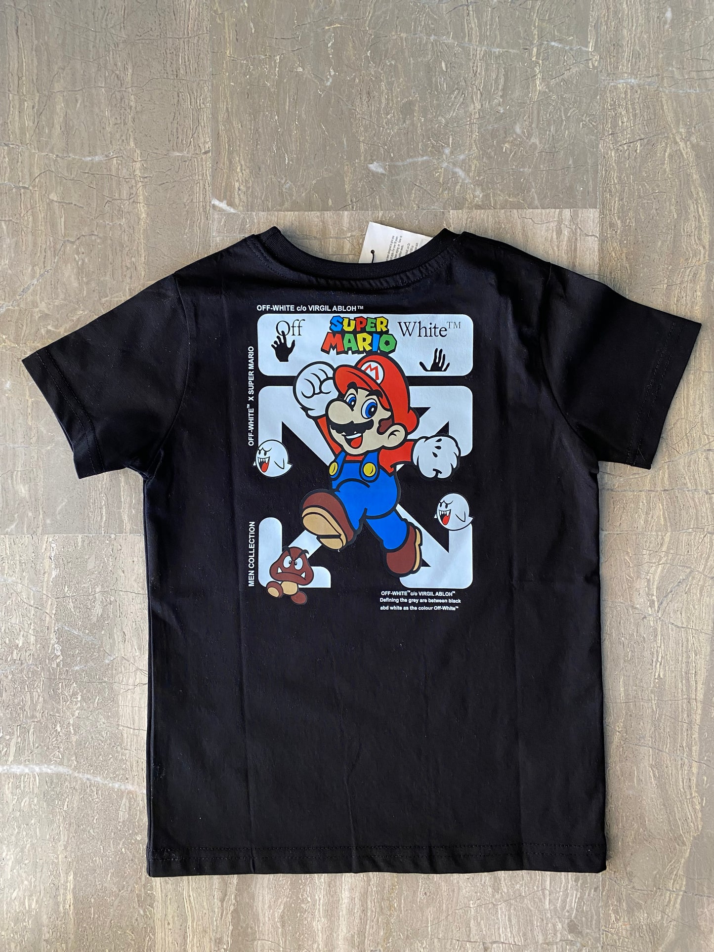 Off-White T-shirt Super Mario black