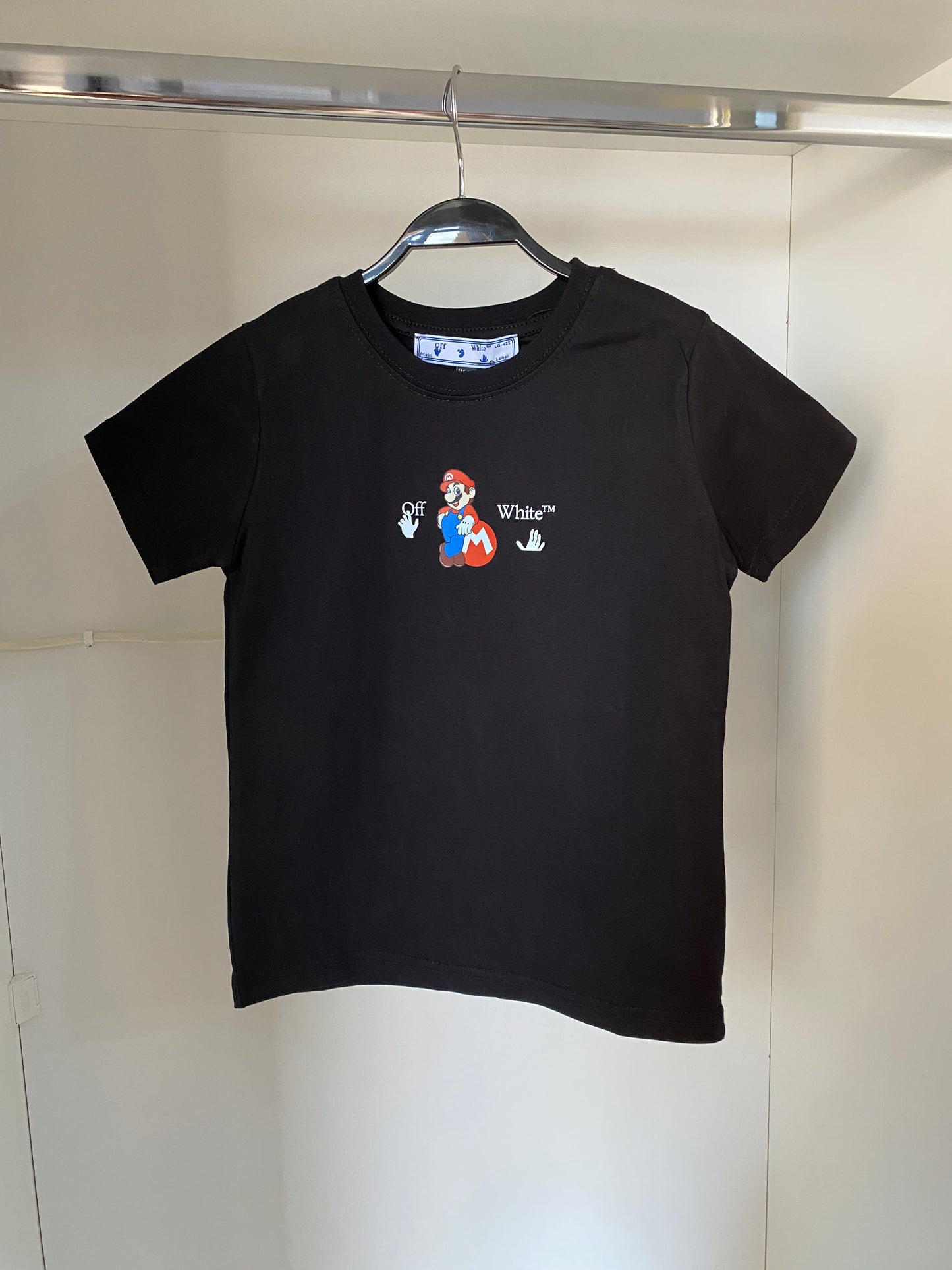 Off-White T-shirt Super Mario black