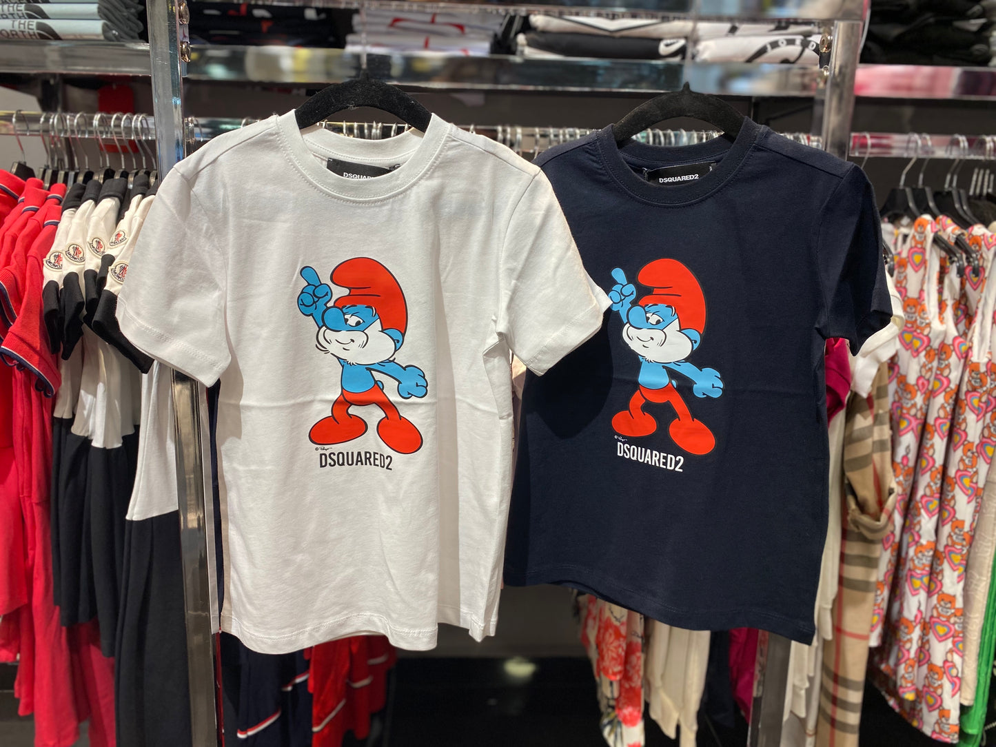 Dsquared2 Smurfs dark blue T-shirt