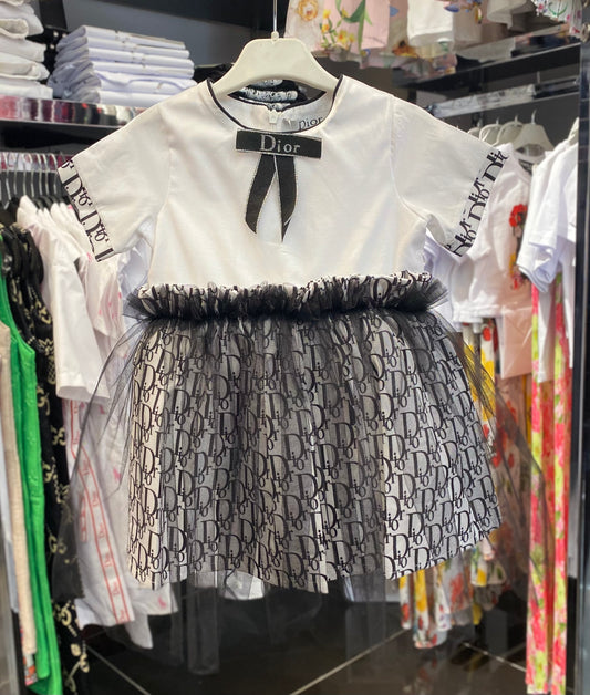 Dior Dress White & black