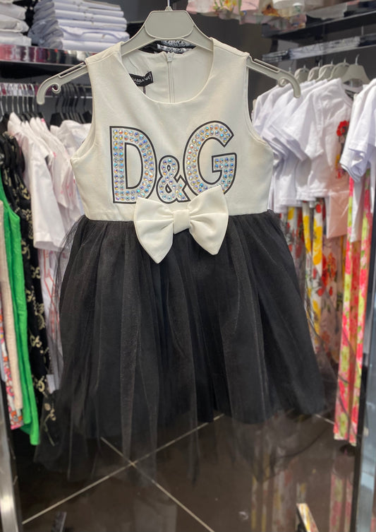 Dolce & Gabbana White and Black Dress