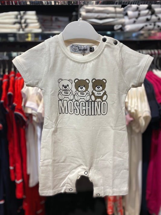 Moschino Bebe ολόσωμο φορμάκι άσπρο